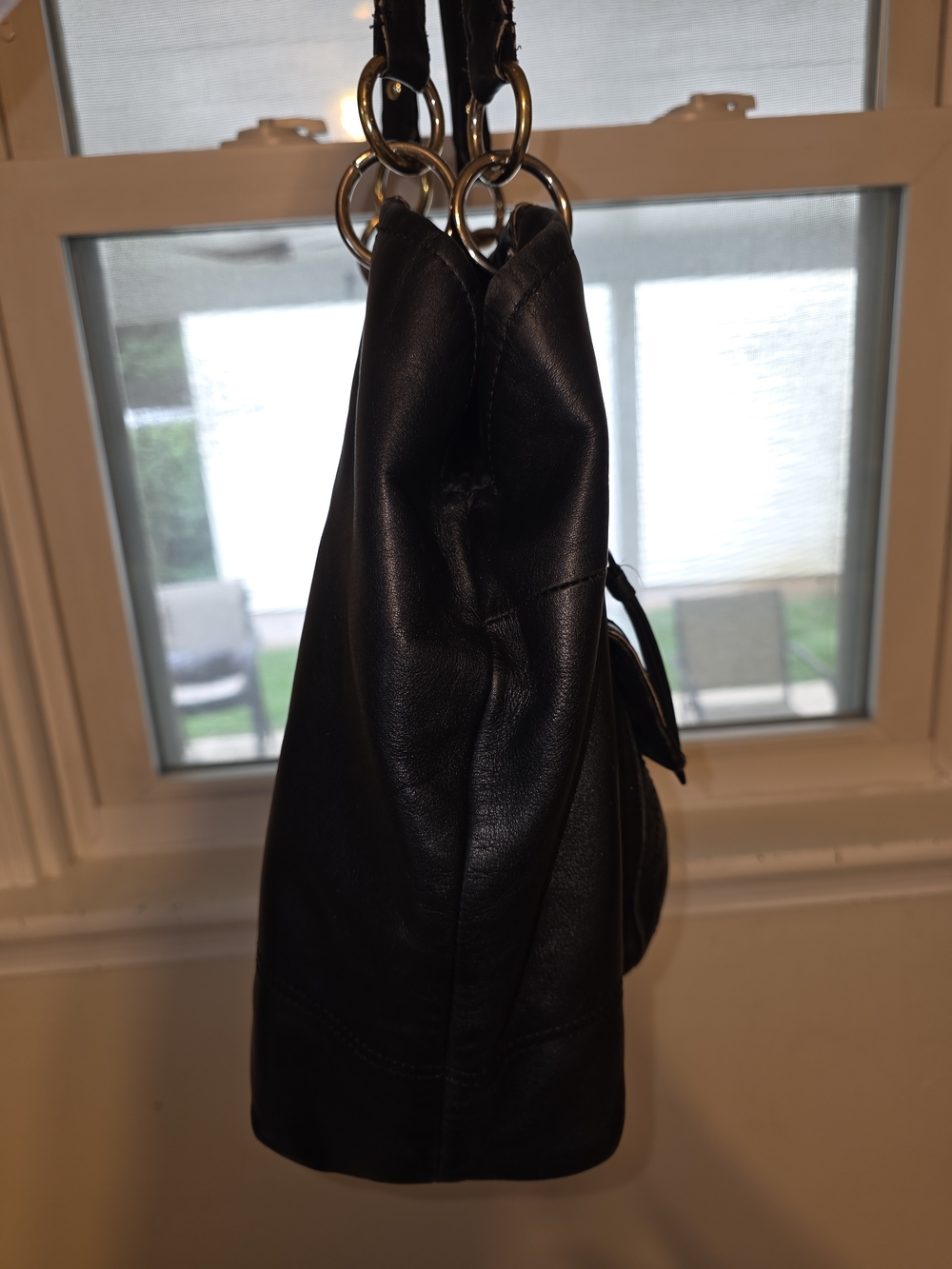 Coach 2011 Penelope Black Leather Tote Shoulder Bag - Picture 2 of 10